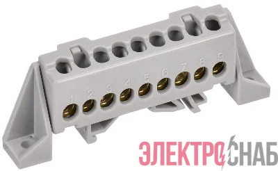 Шина L "фаза" в комб. изол. "Стойка" 6х9-9-Ср TEKFOR IEK TF-NN10-09-DP-K03
