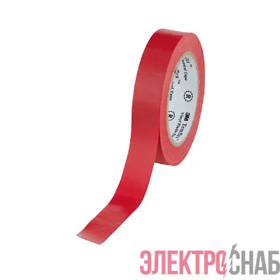 Изолента ПВХ 15мм Temflex 1300 красн. (рул.10м) 3М 7100080350