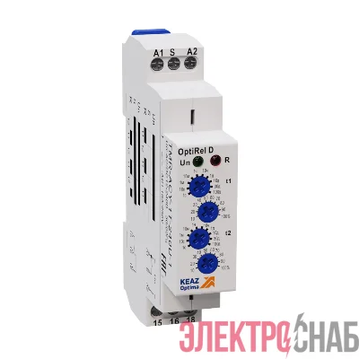 Реле времени OptiRel D TMR-ACY-1T-240U-1 циклическое 16А 1СО 12-230АС/DC КЭАЗ 332030