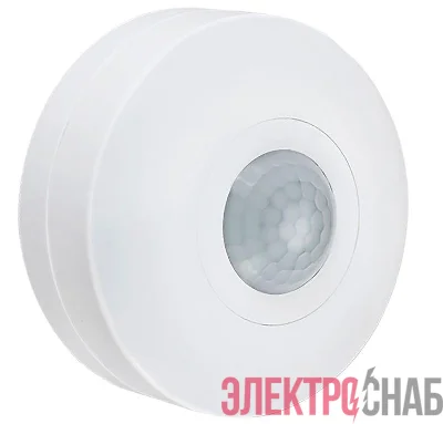 Детектор движения ДД 025 1200Вт 360град. 6М IP20 бел. IEK LDD11-025-1200-001
