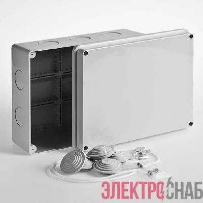 Коробка распределительная ОП 240х195х90мм IP55 без гермовводов Ruvinil 67066