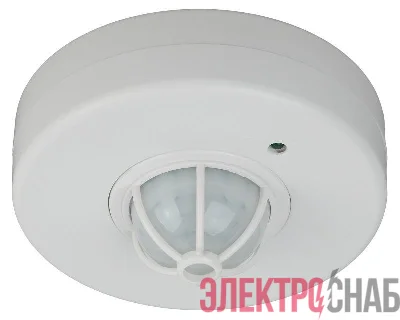 Датчик движения MD 016 бел. макс. нагрузка 1200Вт угол обзора 360град. дальность 6м (50750) бел. Эра Б0043793