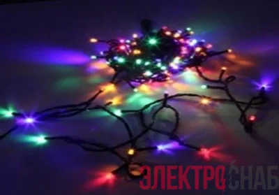 Гирлянда "Нить" 12м DC-ILD120-СM 120 разноцветных светодиодов "кристалл" с контроллером для помещений SHLights 4690601042866