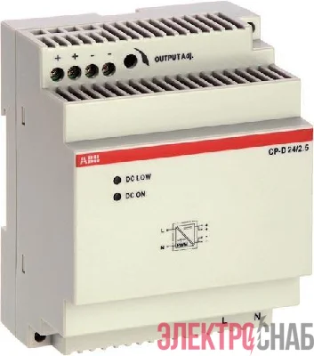 Блок питания CP-D 24/2.5 вх. 90-265В AC/120-370В DC вых. 24В DC/2.5А ABB 1SVR427044R0200
