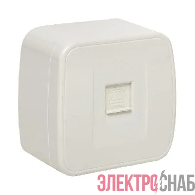 Розетка телефонная 1-м ОП Минск Phone бел. Basic EKF EGT01-034-10