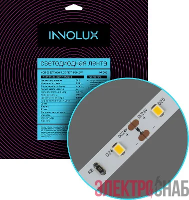 Лента светодиодная 97 345 СДЛ-2835WW60-4.8-CRI97-IP20-24V (уп.5м) INNOLUX 97345