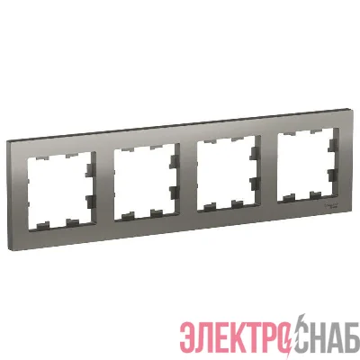 Рамка 4-м AtlasDesign универс. сталь SE ATN000904