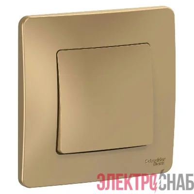Выключатель 1-кл. СП Blanca 10А IP20 (сх. 1) 250В титан SE BLNVS010104