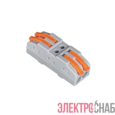 Клемма монтажная СМК PTC-2P 4222 450В 32А 0.08-2.5(4.0)кв.мм JazzWay 5073920