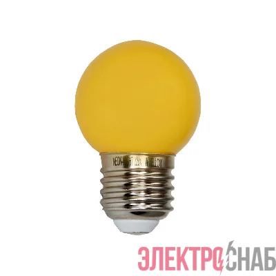 Лампа светодиодная d-45 3LED 1Вт шар E27 25лм 220В Neon-Night 405-111