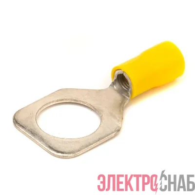 Наконечник кольцевой изолированный 2.5-6кв.мм отв. d12.2мм желт. (уп.50шт) DKC 2C12P