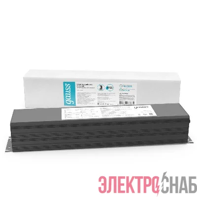 Блок аварийного питания IP65 418х87х68мм 220Вт на 1 час Universal GAUSS 997911020