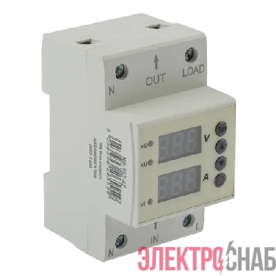 Реле контроля напряжения и тока PRO NO-903-42 РКНТ-1 63А эл. дисплей Эра Б0050658