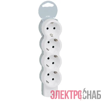 Колодка удлинителя 4х2К+З с заземл. 16А IP20 без шнура ''Стандарт'' Leg 695009