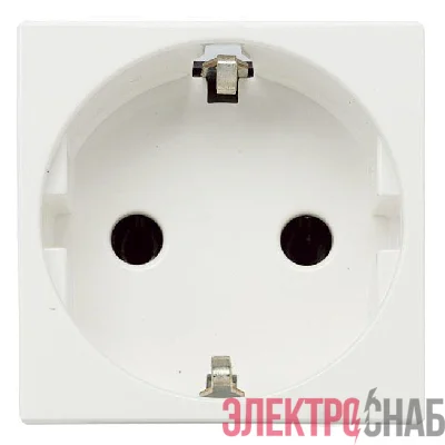 Механизм розетки Zenit 16А 250В защ. шторки с заземл. бел. ABB 2CLA228800N1101