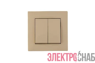 Выключатель 2-клав. Karea RIZZ крем Makel 88010003