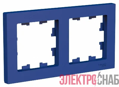 Рамка 2-пост. AtlasDesign универс. аквамарин SE ATN001102