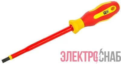 Отвертка диэлектрическая SL6.5х150 Т2 ARMA2L 5 IEK A2L5-SC30-T2-SL-65-150
