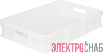 Ящик 600х400х120 мороз. сплошной, с ручками  натуральный 704.03.01 704.03.01