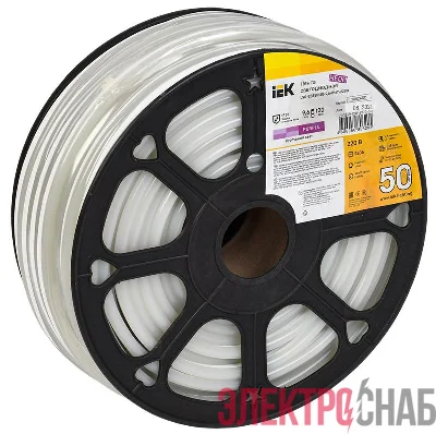 Лента светодиодная &quot;неон&quot; LSR-2835P120-9.6-IP67-220В (уп.50м) IEK LSR5-9-120-67-0-50