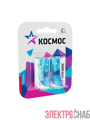 Элемент питания алкалиновый C/LR14 Максимум BP2 (блист.2шт) КОСМОС KOCLR14MAX2BL