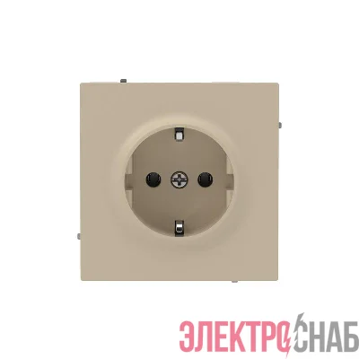Розетка силовая KANT 2P+E защ. шторки ванильн. марципан DKC 7015033