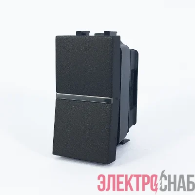 Механизм выключателя 1-кл. с клавишей 1мод. Zenit антрацит ABB 2CLA210100N1801