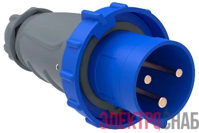 Вилка эл. каб. 63А 2P+PE 6ч/200-250В IP67 MAGNUM ССИ-033 IEK PSN01-063-3