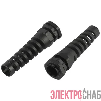 Ввод кабельный (сальник) PGR 16 d10-14мм (d отверст. 22.5мм) IP54 с гибким отводом (уп.5шт) Эра Б0065203