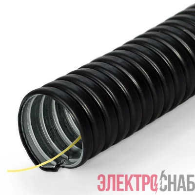 Металлорукав в ПВХ изоляции Р3-ЦП-НГ-15 с протяжкой (уп.100м) Промрукав PR04.0115
