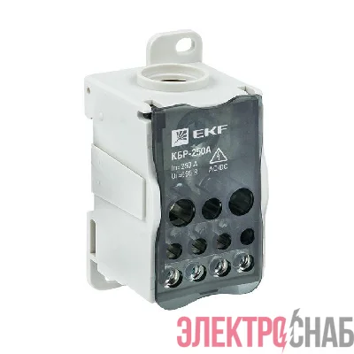 Блок распределительный КРОСС крепеж на панель и DIN КБР-250А EKF plc-kbr250