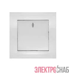 Переключатель проходной 1-кл. СП Бриллиант 10А IP20 бел. UNIVersal 7947373