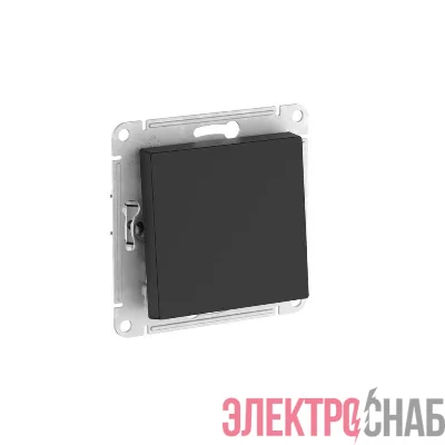 Выключатель 1-кл. AtlasDesign (сх. 1) 10AX быстрозажим. клем. механизм карбон SE ATN001011S
