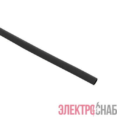 Трубка термоусадочная ТУТк с клеевым слоем нг 9/3 черн. 1м (уп.10м) PROxima EKF tut-k9-b