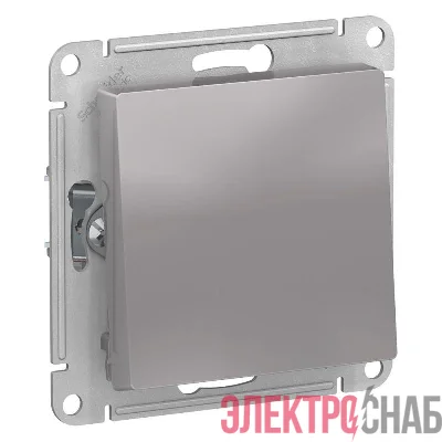 Переключатель проходной 1-кл. СП AtlasDesign 10А IP20 (сх. 6) 10AX механизм алюм. SE ATN000361