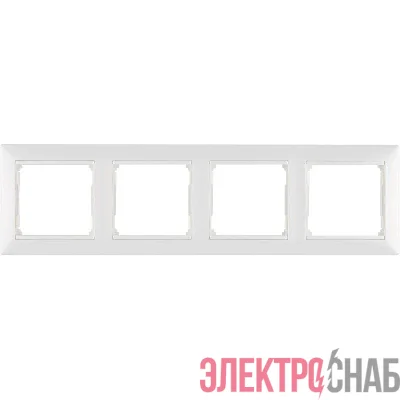 Рамка 4-м Valena горизонт. бел. Leg 774454