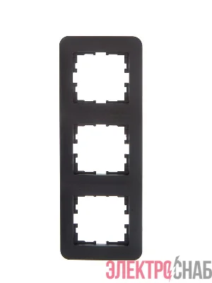 Рамка 3-м ASTI вертикал. черн. бархат LEZARD 7081-4200-153