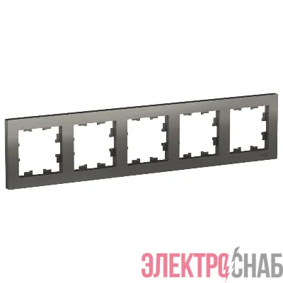 Рамка 5-м AtlasDesign универс. сталь SE ATN000905