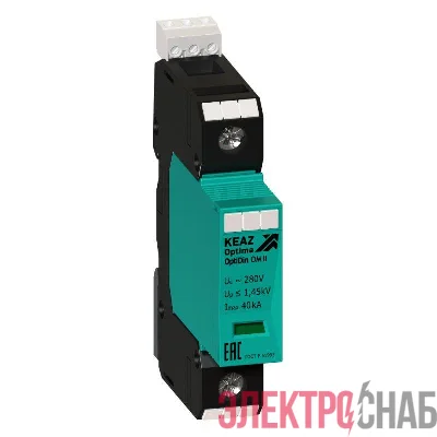 Ограничитель импульсных перенапряжений (УЗИП) OptiDin OM II 1 280/40 КЭАЗ 114294