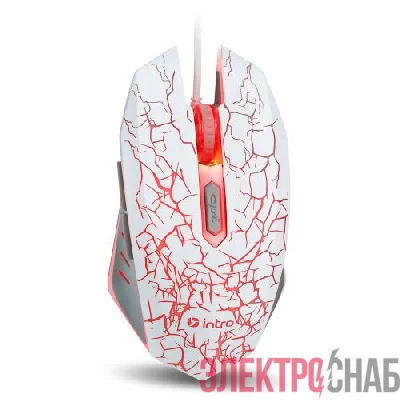 Мышь MG610 игровая проводная 1200-3600dpi бел. Intro Б0056136