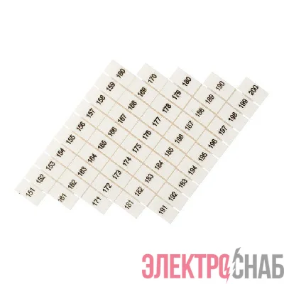 Маркеры для JXB-ST 1.5 с нумерацией 150-200 (уп.10шт) PROxima EKF zb-st-1.5-150-200