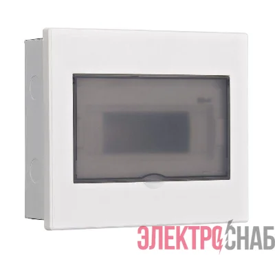 Корпус встраиваемый дв. 1 ряд 9 мод. IP41 ЩРВ-М прозр. DEKraft 31072DEK