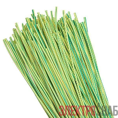 Трубка термоусадочная ТУТ нг 2/1 желт./зел. 1м (уп.200м) PROxima EKF tut-2-yg-1m