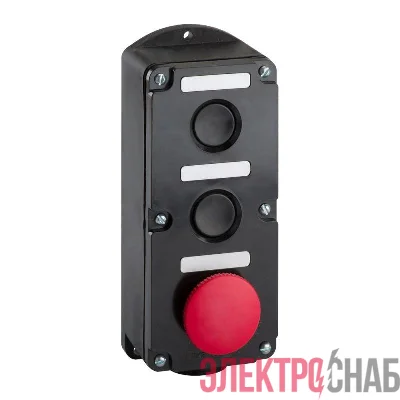 Пост кнопочный ПКЕ-222 3 У2 IP54 красн. гриб КЭАЗ 150759