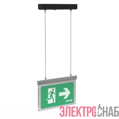 Указатель световой Flip-подвесной серии Advanced 3W IP40 3ч черн. VARTON V1-EM-90432-30A01-4000365