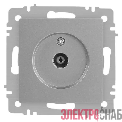 Розетка телевизионная одиночная TV СП Accent 6-301-03 IP20 алюм. Intro Б0063607