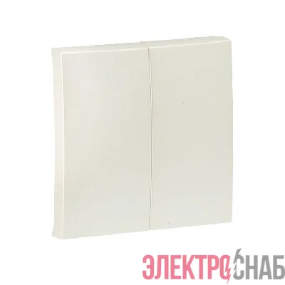 Панель лицевая Валенсия для 2-кл. выключателя 10А жемчуж. PROxima EKF ESV10-L-023-50