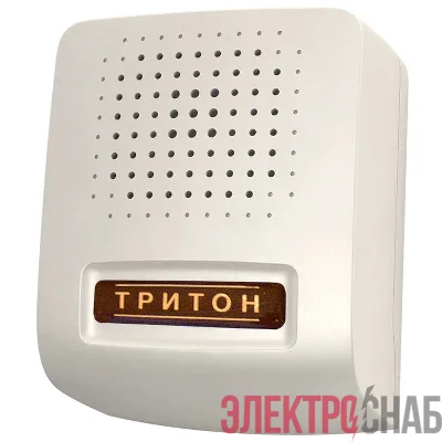 Звонок проводной Соло аэропорт 220В 80-90дБА бел. Тритон СЛ-01