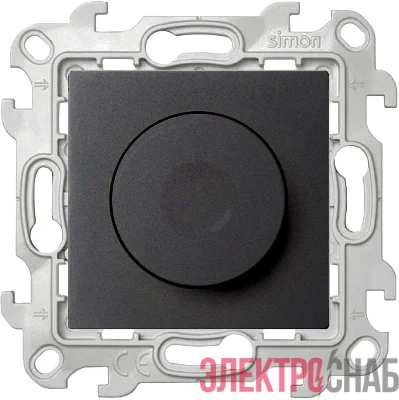 Механизм светорегулятора 1-кл. 1п 2мод. СП Simon 24 10А IP20 450В графит Simon 2410313-038