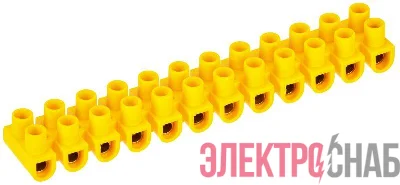 Колодка клеммная полистирол ЗВИ-20 н/г 4-10кв.мм желт. (блист.2шт) IEK UZV7-020-06-2